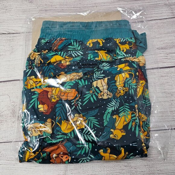 NIB Little Sleepies Disney Simba's Sky Men's Pajama Shorts Size Med - Picture 3 of 3